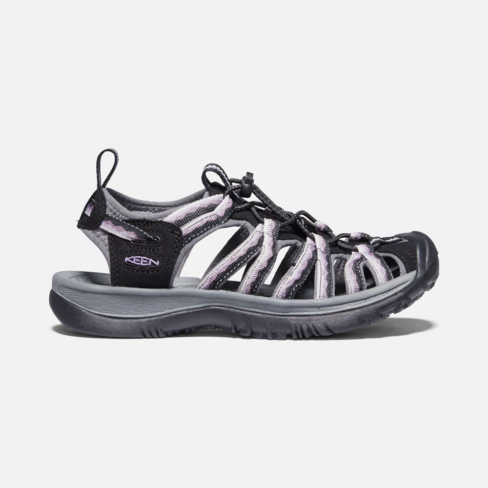 Keen Outdoor Sandalet Kadın Mor/Siyah - Whisper - Türkiye ZWTB48365